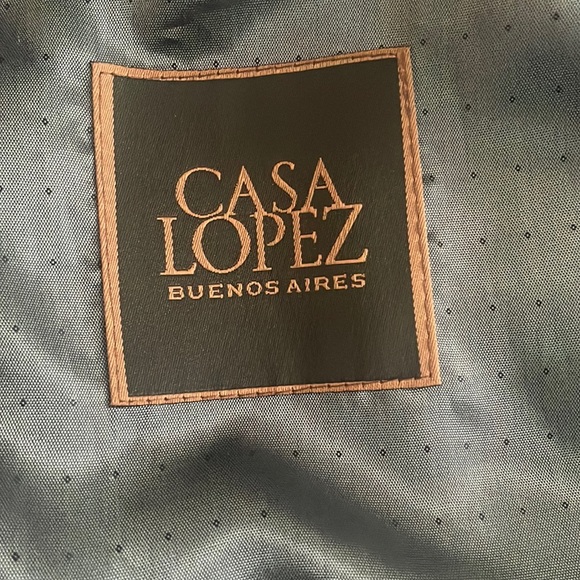 Casa Lopez Buenos Aires Leather Jacket Size M - Picture 7 of 9